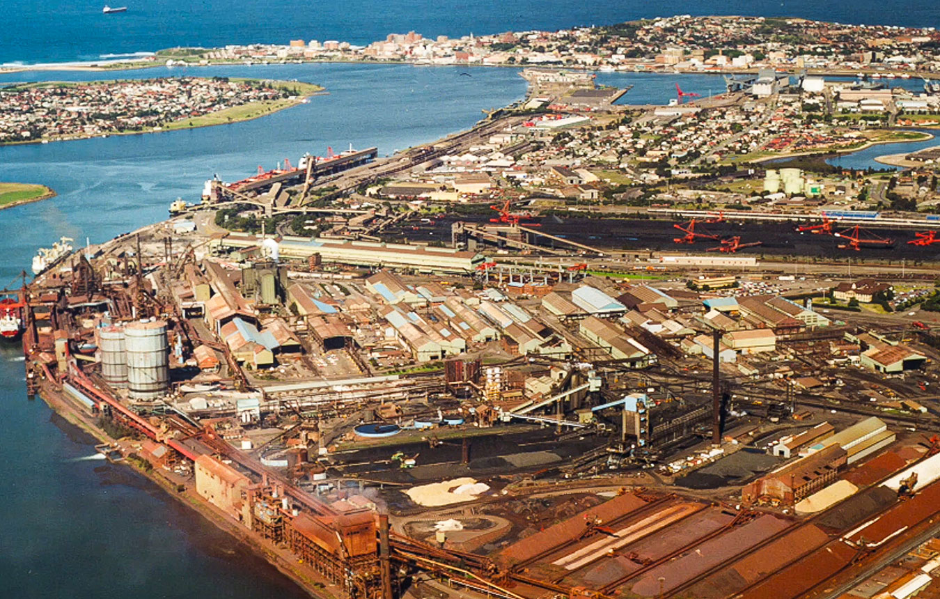 Former BHP Steelworks site in Mayfield