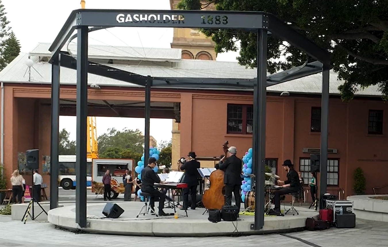 Band stand stage at The Station