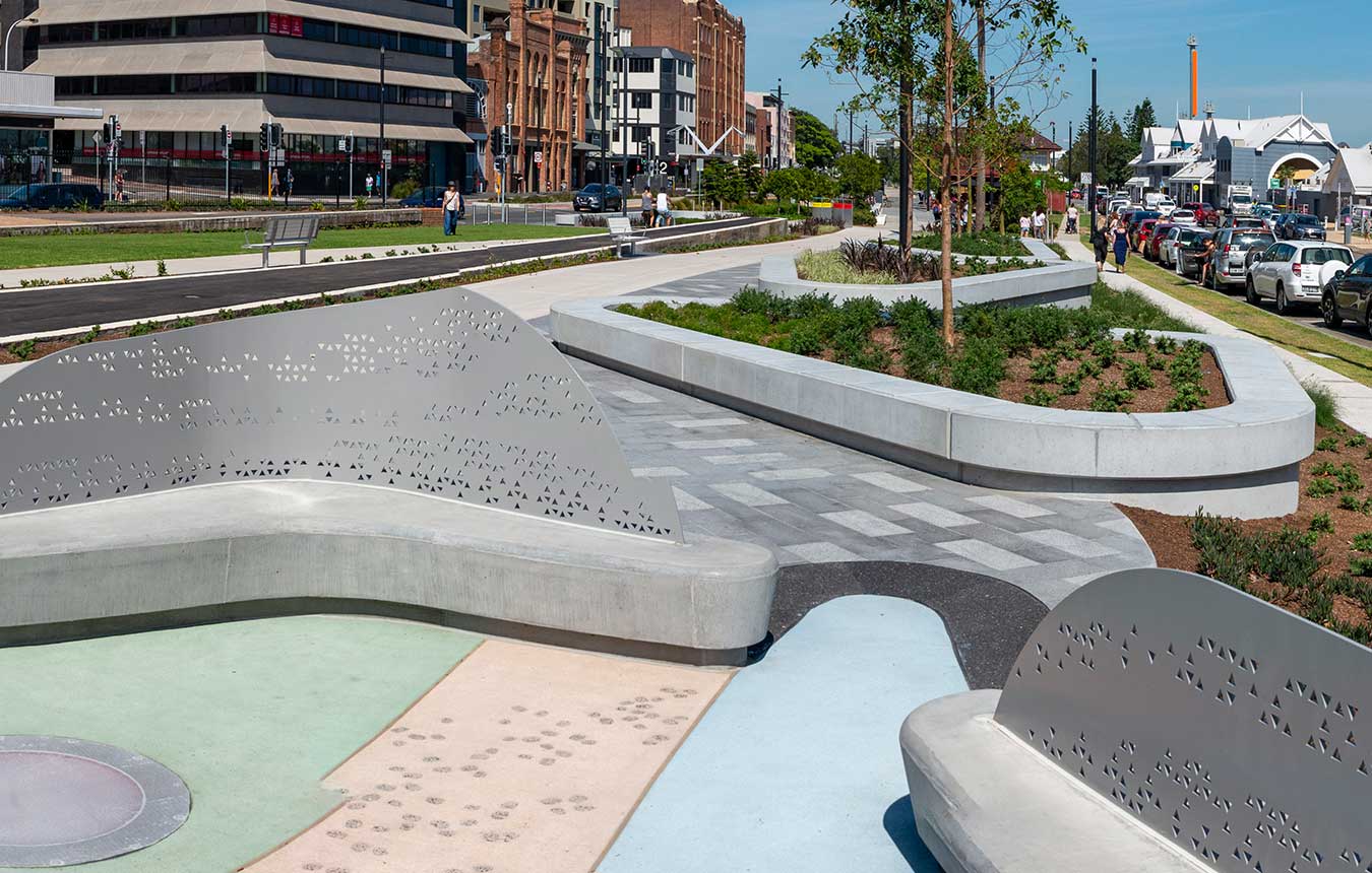 Aboriginal fire pit at The Station