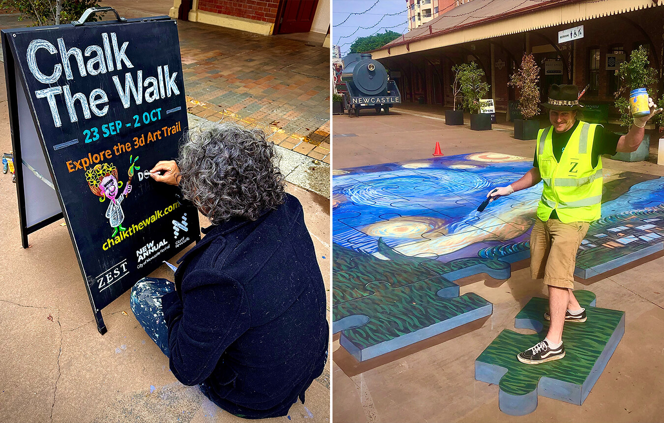 'Chalk The Walk' at The Station 